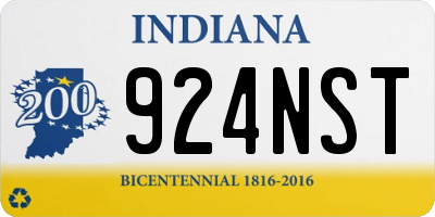 IN license plate 924NST