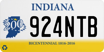 IN license plate 924NTB
