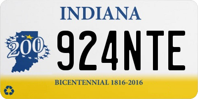 IN license plate 924NTE