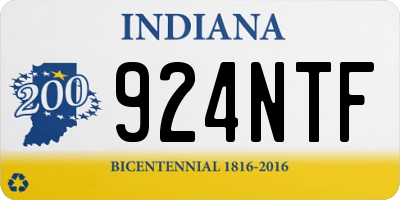 IN license plate 924NTF