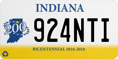 IN license plate 924NTI