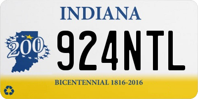 IN license plate 924NTL