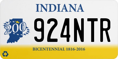 IN license plate 924NTR