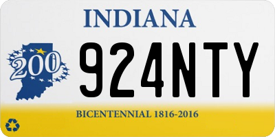 IN license plate 924NTY