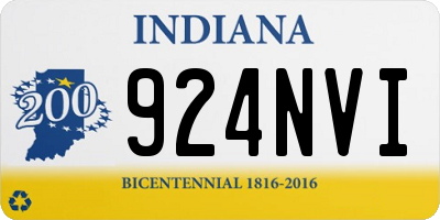 IN license plate 924NVI