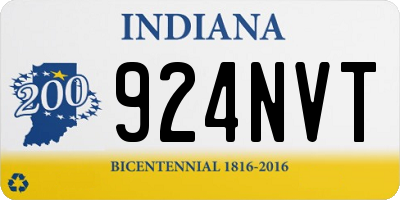 IN license plate 924NVT