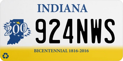 IN license plate 924NWS