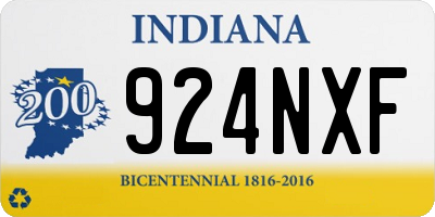 IN license plate 924NXF