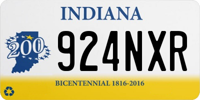 IN license plate 924NXR