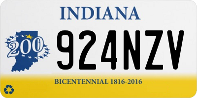 IN license plate 924NZV