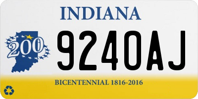 IN license plate 924OAJ