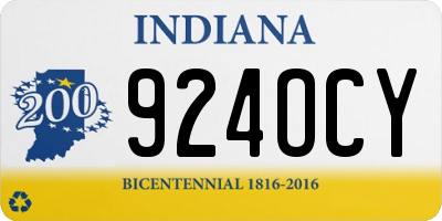 IN license plate 924OCY