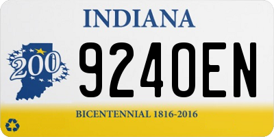 IN license plate 924OEN