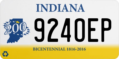 IN license plate 924OEP