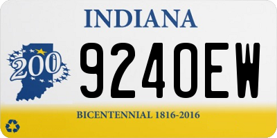 IN license plate 924OEW