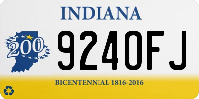 IN license plate 924OFJ