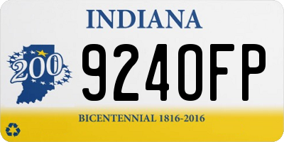 IN license plate 924OFP