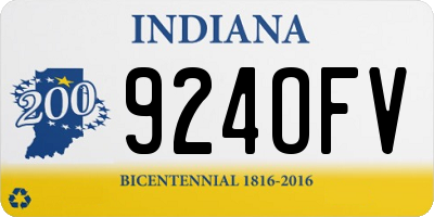 IN license plate 924OFV