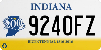 IN license plate 924OFZ