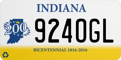 IN license plate 924OGL