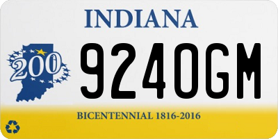 IN license plate 924OGM