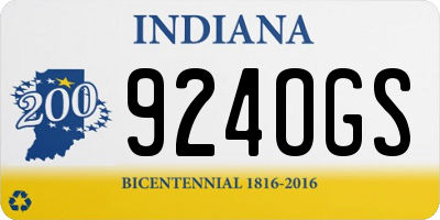 IN license plate 924OGS