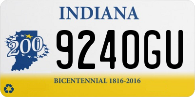 IN license plate 924OGU
