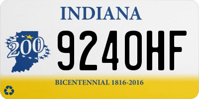 IN license plate 924OHF