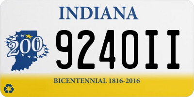 IN license plate 924OII
