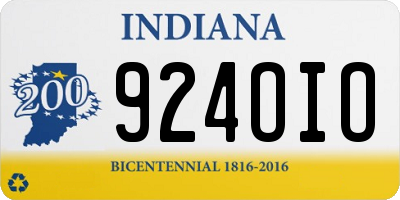 IN license plate 924OIO