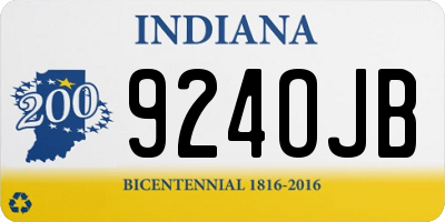 IN license plate 924OJB