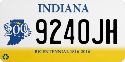 IN license plate 924OJH