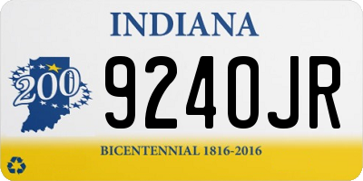 IN license plate 924OJR