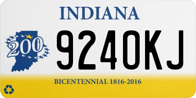 IN license plate 924OKJ