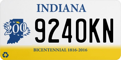 IN license plate 924OKN