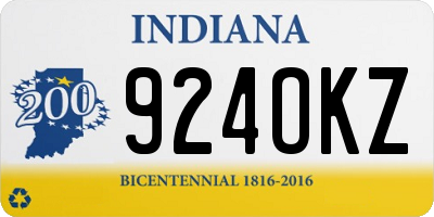 IN license plate 924OKZ