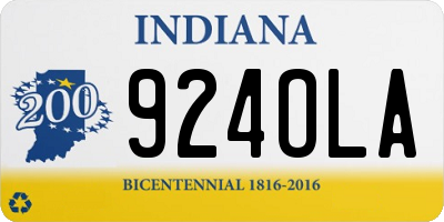 IN license plate 924OLA