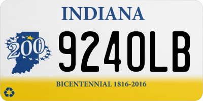 IN license plate 924OLB