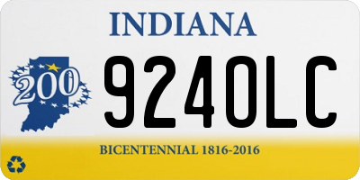 IN license plate 924OLC