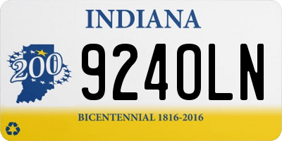 IN license plate 924OLN