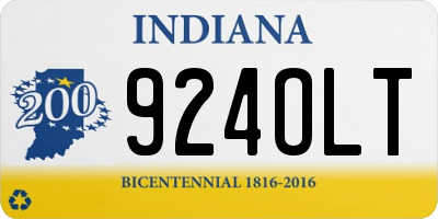 IN license plate 924OLT
