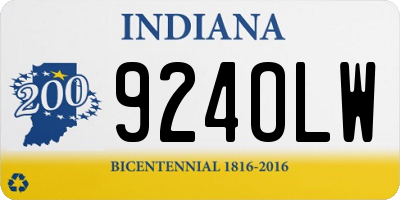 IN license plate 924OLW