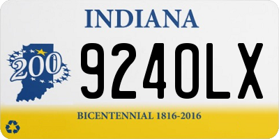 IN license plate 924OLX