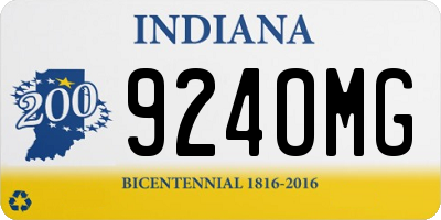 IN license plate 924OMG