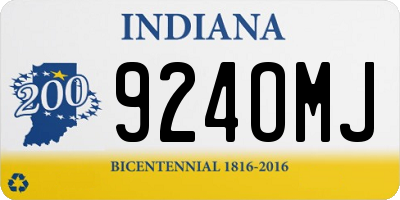 IN license plate 924OMJ