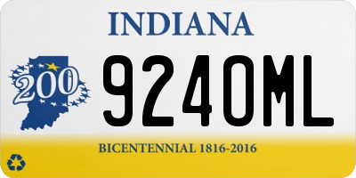 IN license plate 924OML