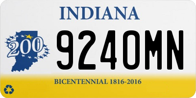 IN license plate 924OMN