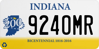 IN license plate 924OMR