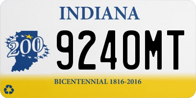 IN license plate 924OMT