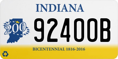 IN license plate 924OOB